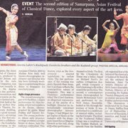 Straits Times Coverage Reviews of Samarpana 2013