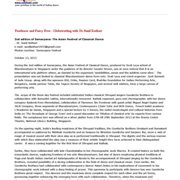 Straits Times Coverage Reviews of Samarpana 2013